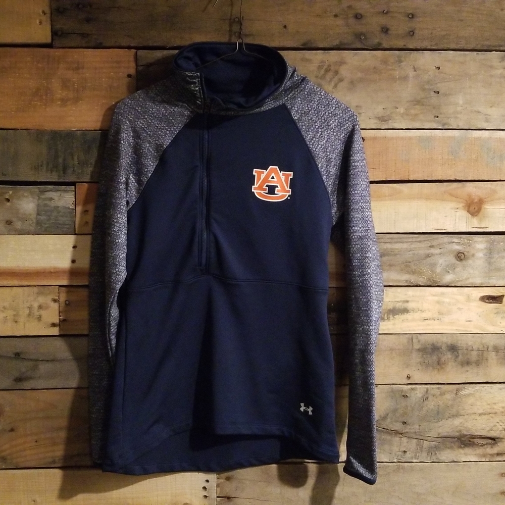 Under Armour Navy and Gray Pullover Hoodie